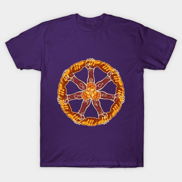 The Wheel T-Shirt by Nightgrowler